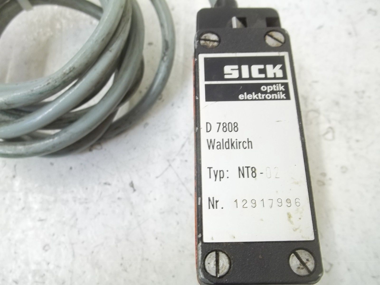 SICK NT8-02 PHOTOELECTRIC REGISTRATION CONTROL UNMP