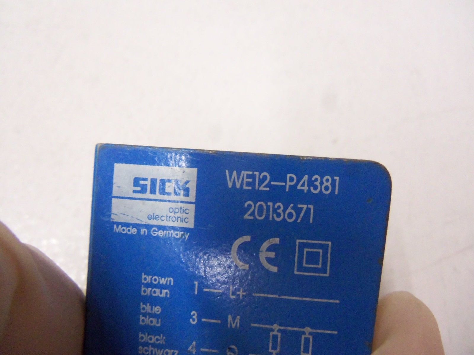 SICK PHOTOELECTRIC THROUGH-BEAM WE12-P4381 UNMP