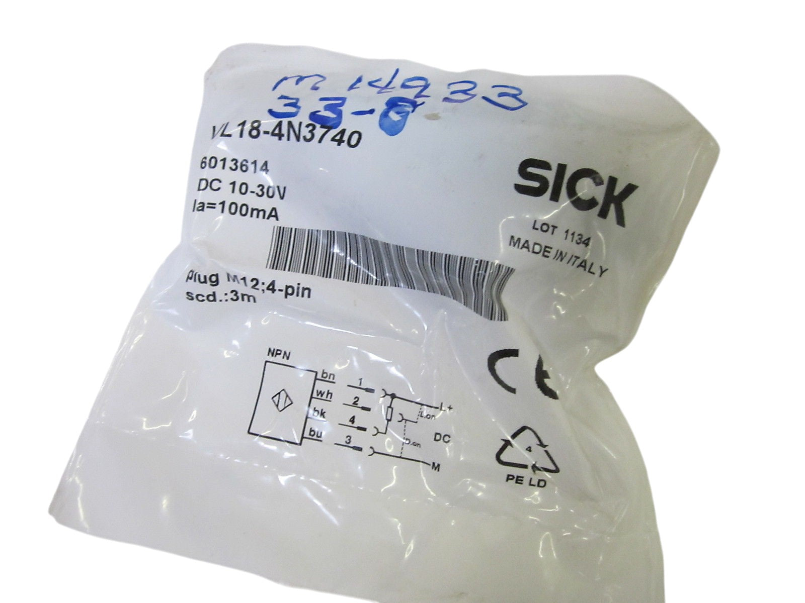 SICK VL18-4N3740 PHOTOELECTRIC OPTICAL SENSOR 10-30V NSMP