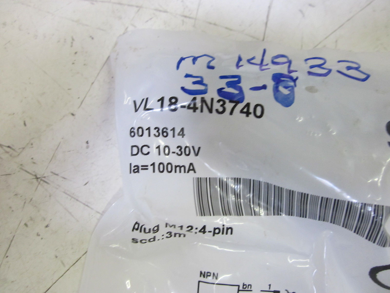 SICK VL18-4N3740 PHOTOELECTRIC OPTICAL SENSOR 10-30V NSMP