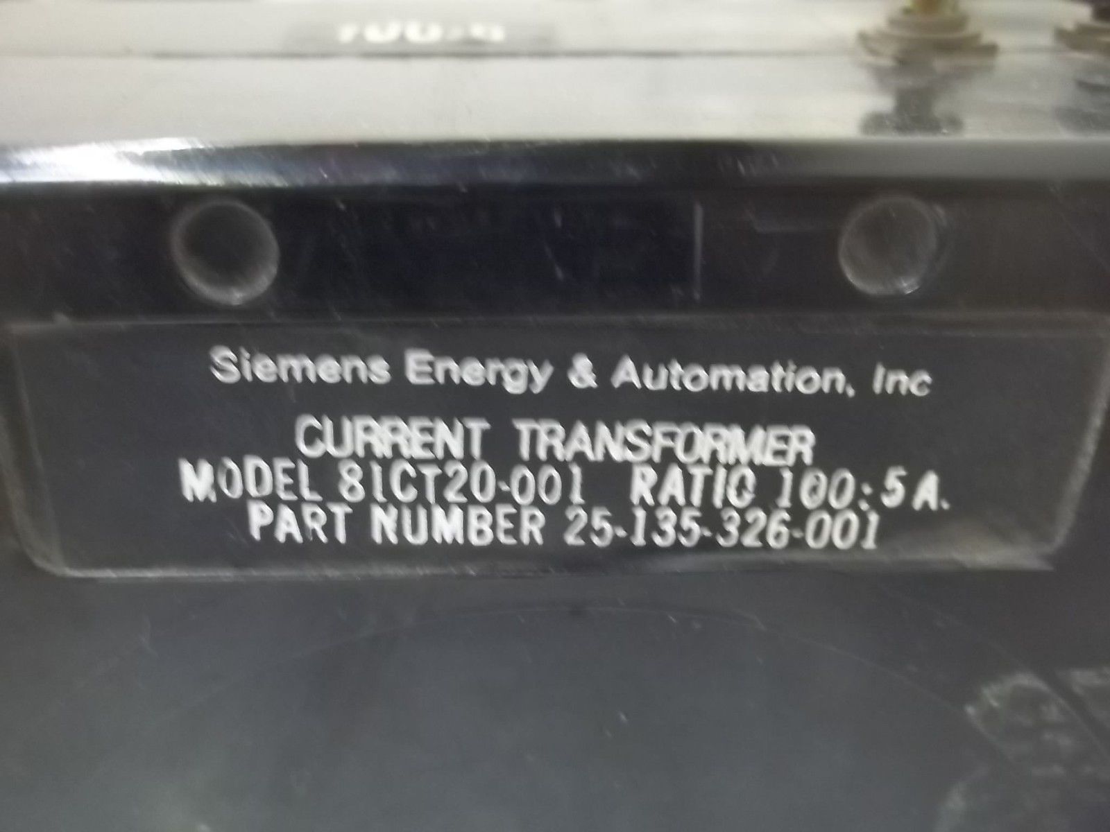 SIEMENS  25-135-326-001 81CT20-001 UNMP