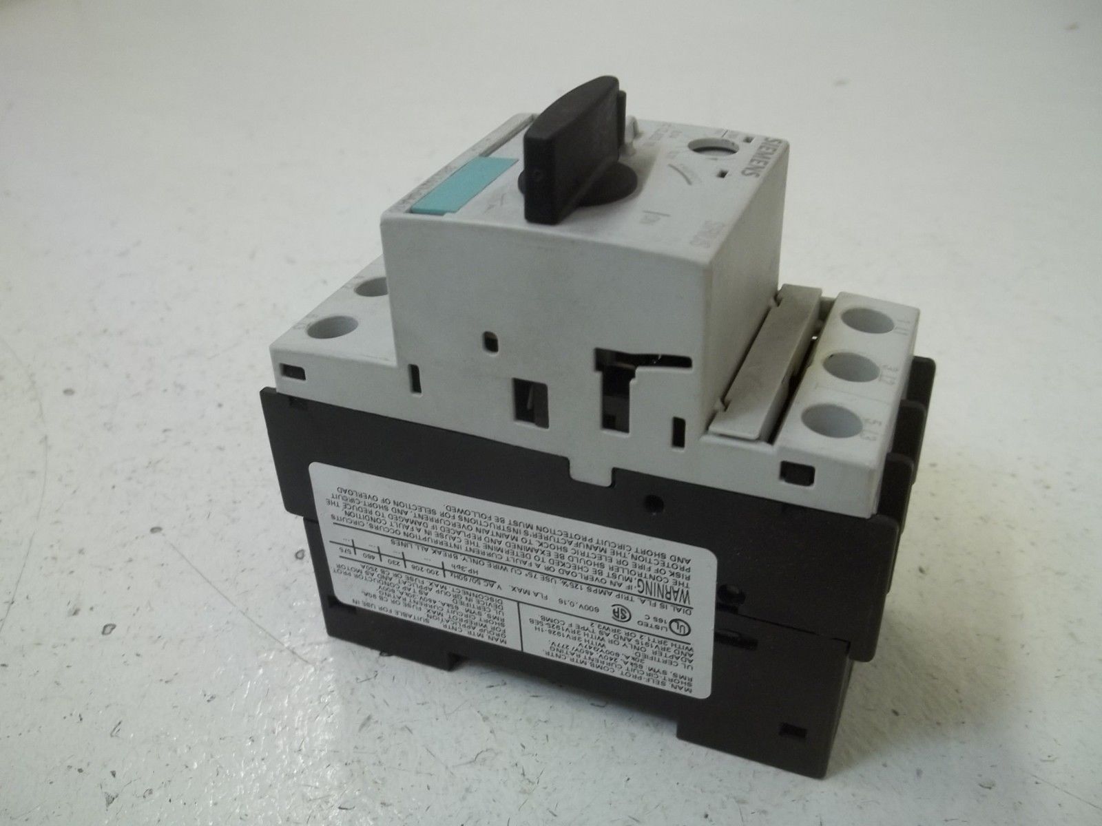 SIEMENS 3RV1021-0AA10 MOTOR STARTER PROTECTOR UNMP