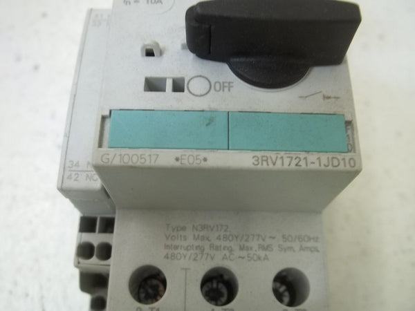 SIEMENS 3RV1721-1JD10 CIRCUIT BREAKER UNMP