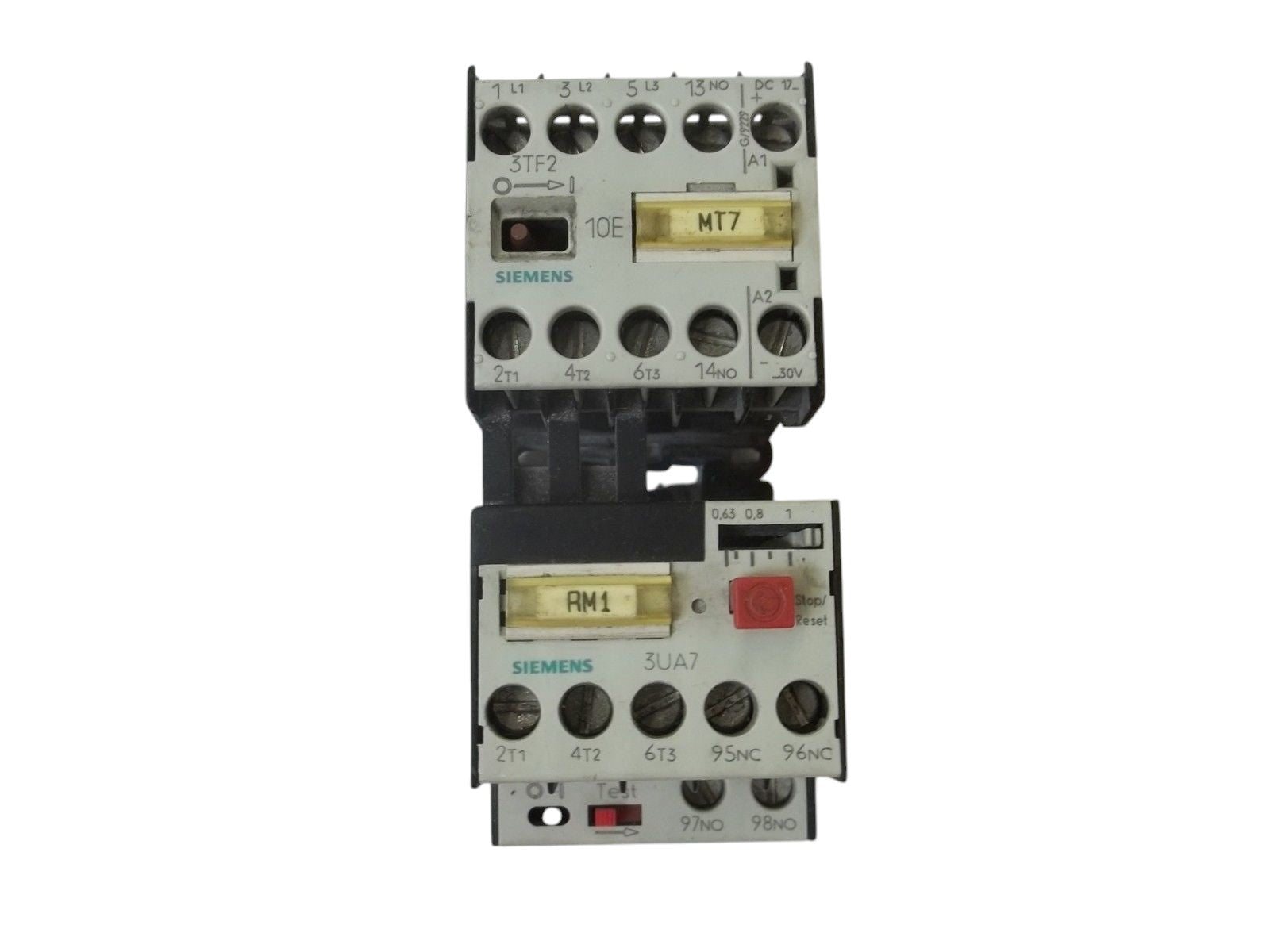 SIEMENS 3TF2010-0DB4 WITH 3UA7021-0J CONTACTOR UNMP