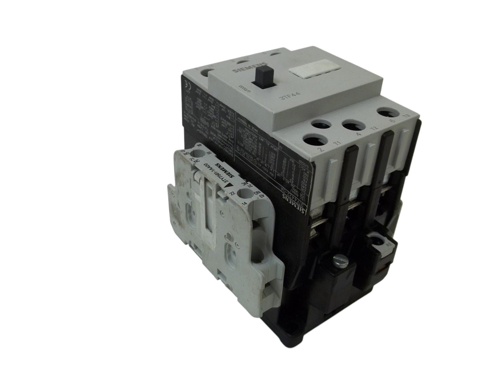 SIEMENS 3TF4422-OA WITH 3TY7561-1AA00(2) CONTACTOR 120V UNMP