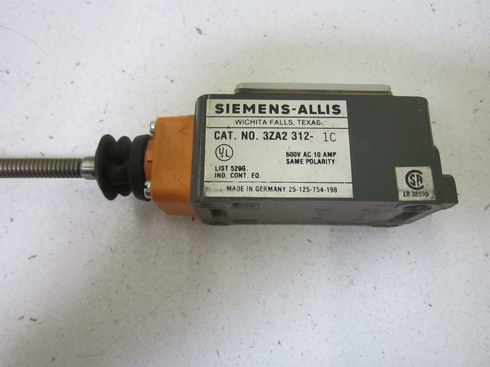 SIEMENS 3ZA2312-1C  (AS PICTURED) UNMP