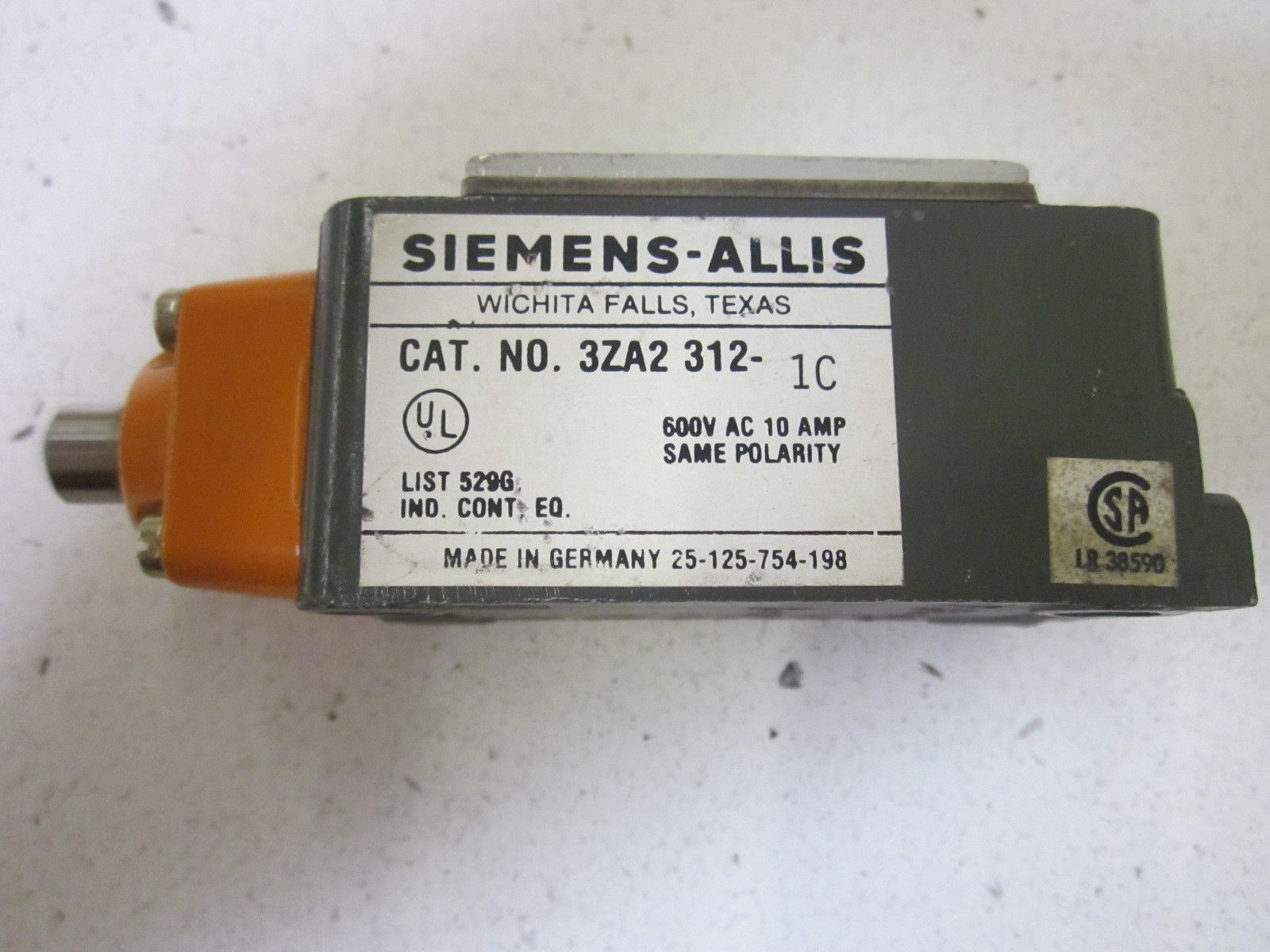 SIEMENS  3ZA2312-1C UNMP