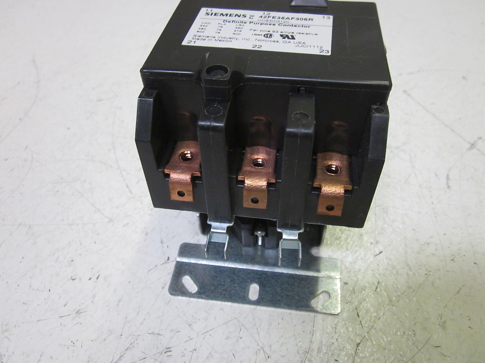 SIEMENS 42FE35AF306R CONTACTOR 110/120V UNMP