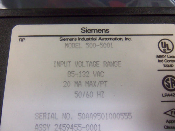 SIEMENS 500-5001 INPUT VOLTAGE RANGE MODULE NSMP