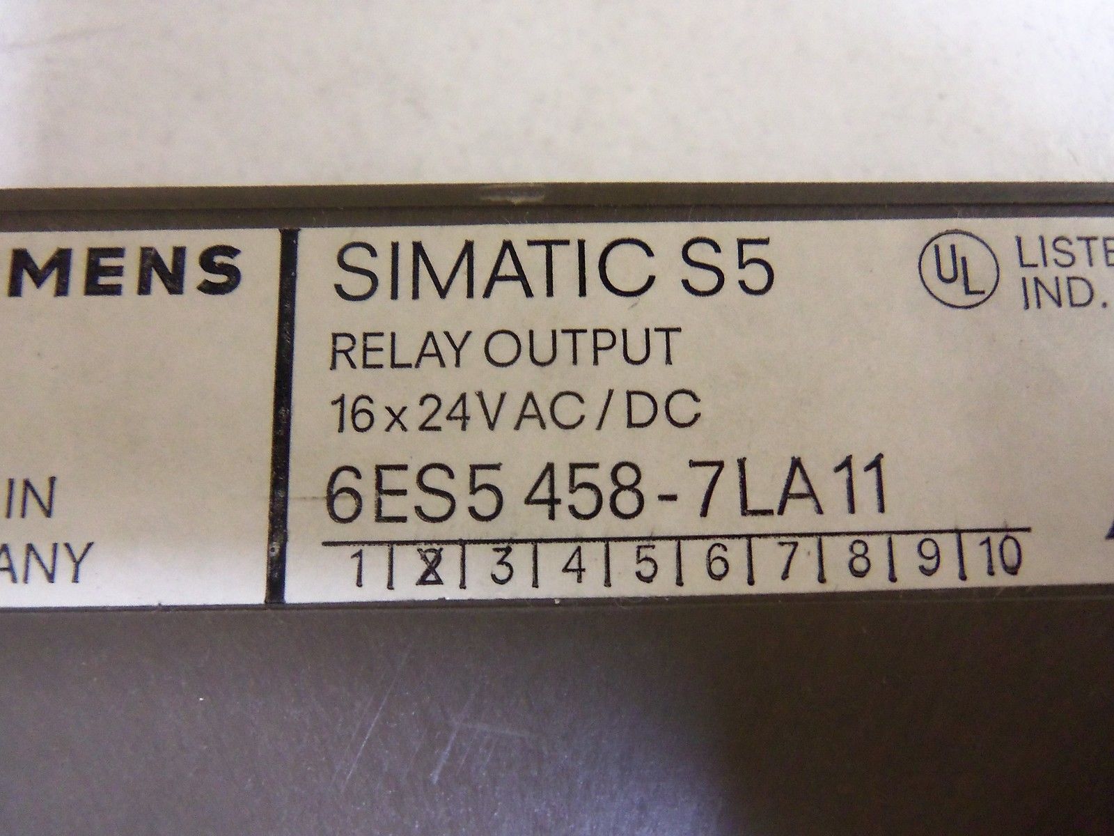 SIEMENS 6ES5 458-7LA11 UNMP