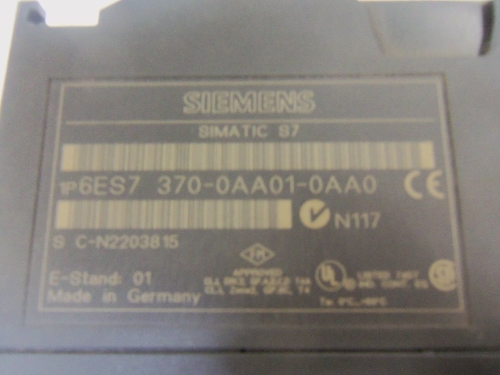 SIEMENS SIMATIC S7 6ES7370-0AA01-0AA0 DUMMY MODULE UNMP