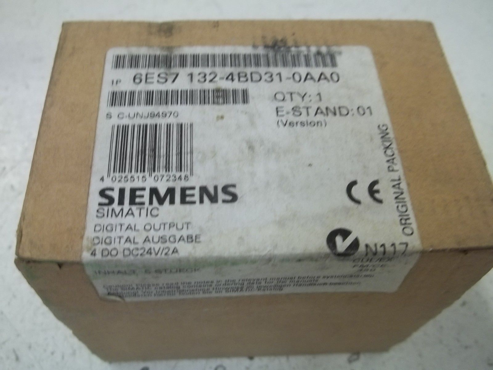 SIEMENS 6ES7 132-4BD31-0AA0 DIGITAL OUTPUT NSFS