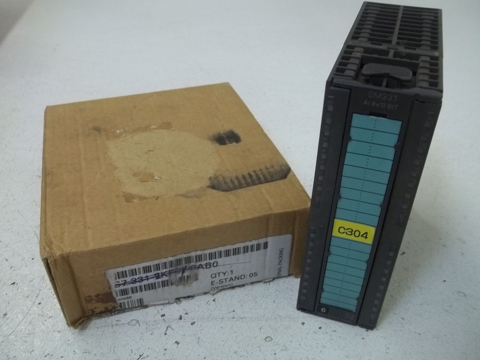 SIEMENS 6ES7 331-1KF01-0AB0 INPUT MOUDLE ANALOG 8POINT 13BIT 40PIN UNMP