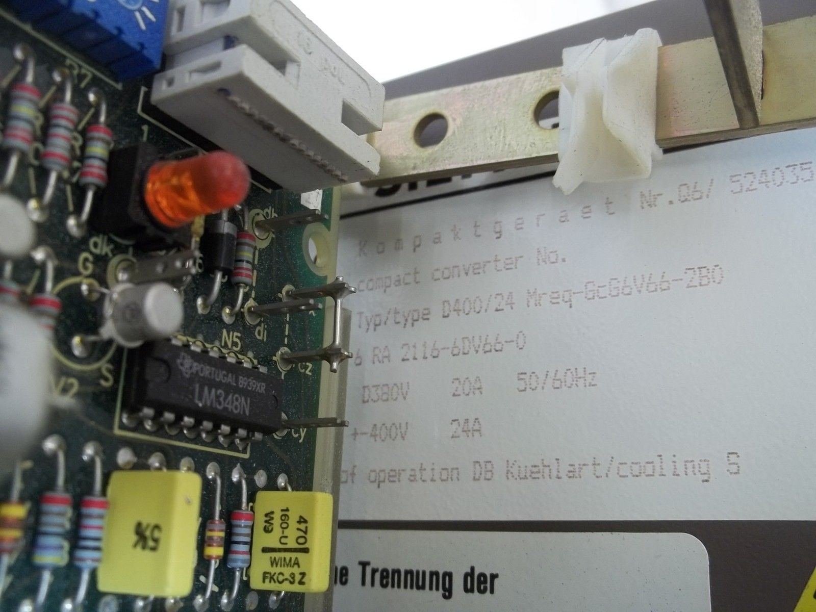 SIEMENS 6RA2116-6DV66-0 SIMOREG DRIVE CONTROL UNMP