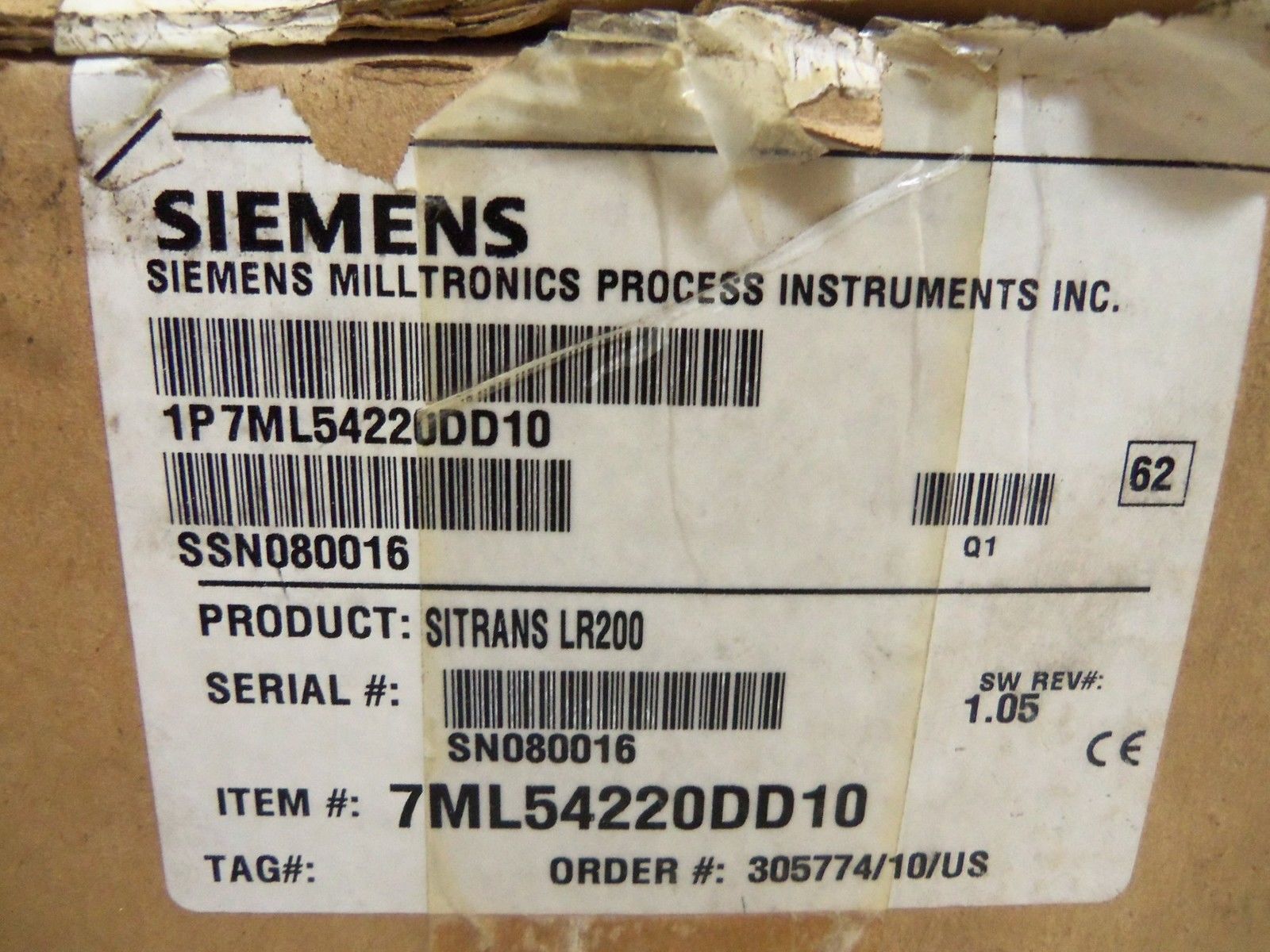 SIEMENS 7ML54220DD10 SENSOR UNMP