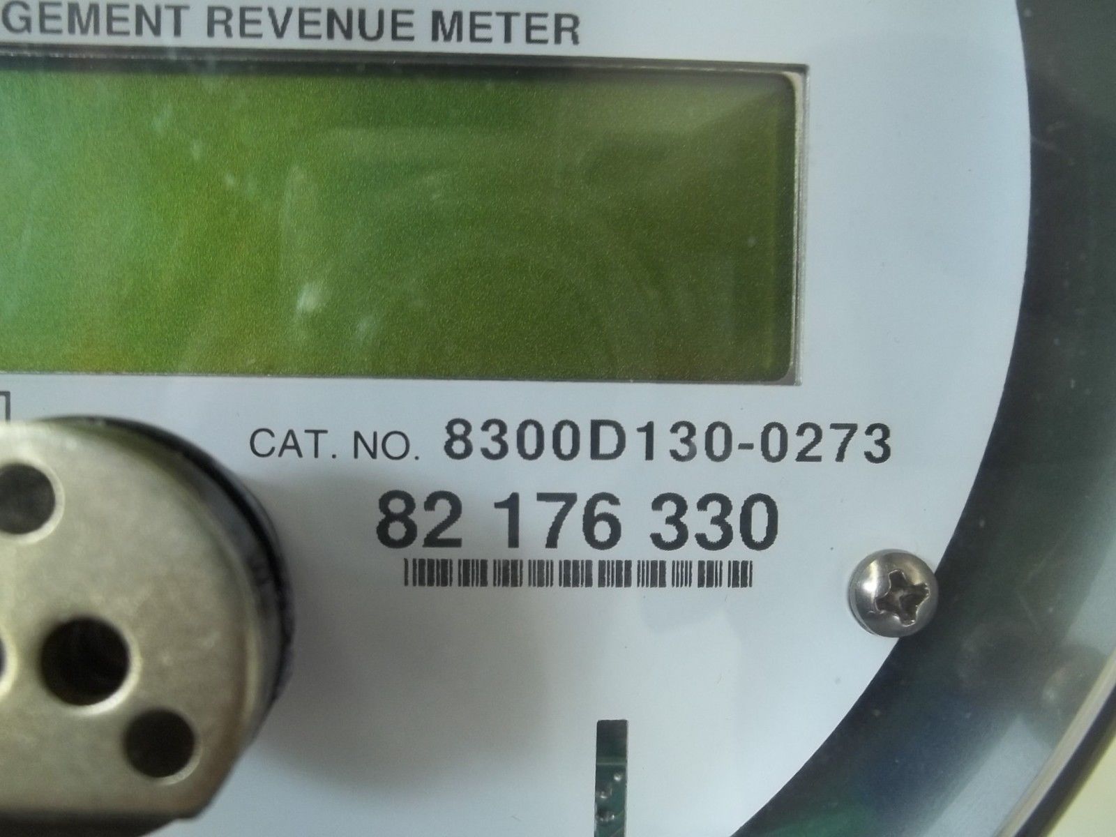 SIEMENS 8300D130-0273 ENERGY MANAGEMENT REVENUE METER UNMP