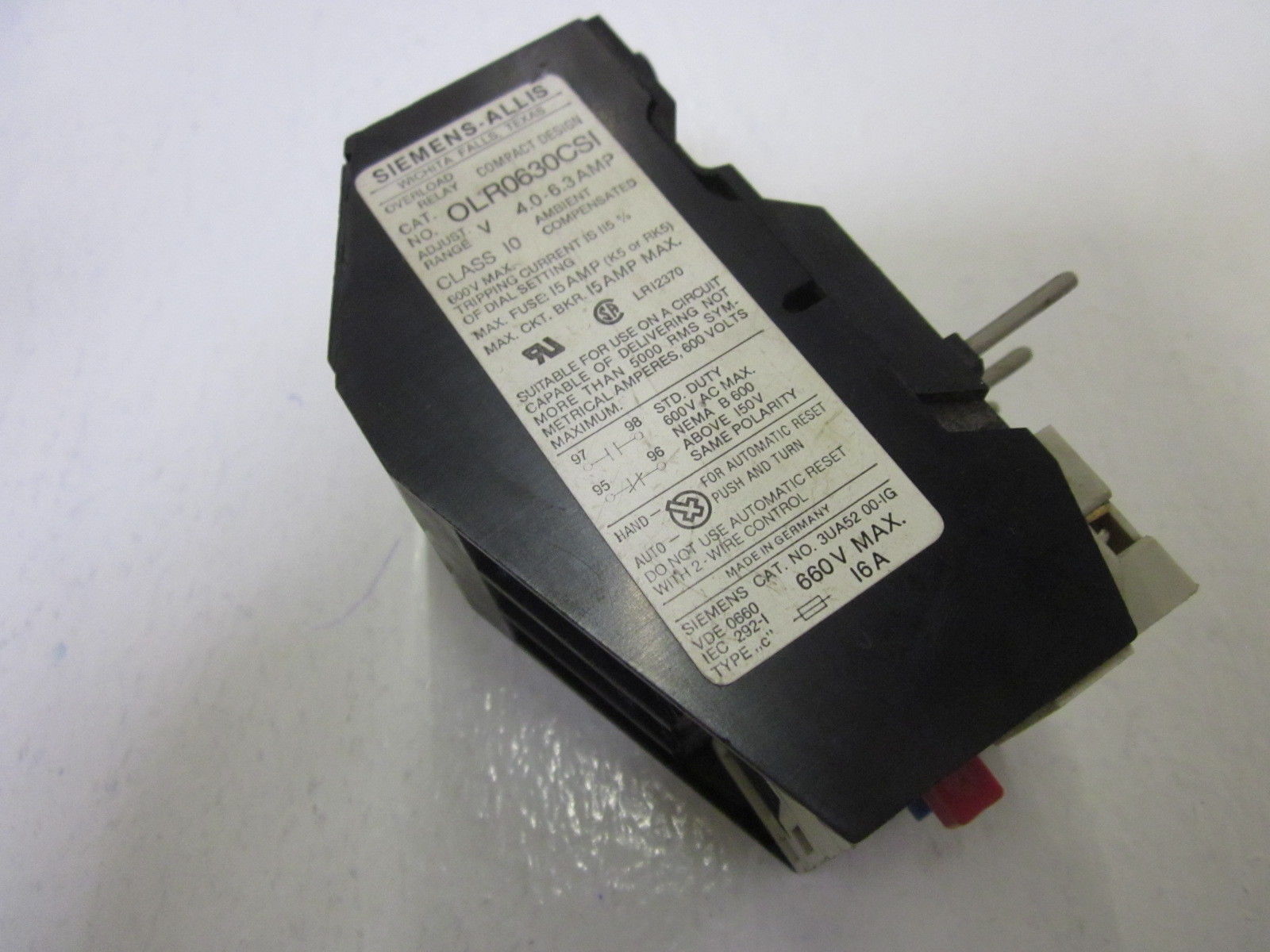 SIEMENS OLR0630CSI UNMP