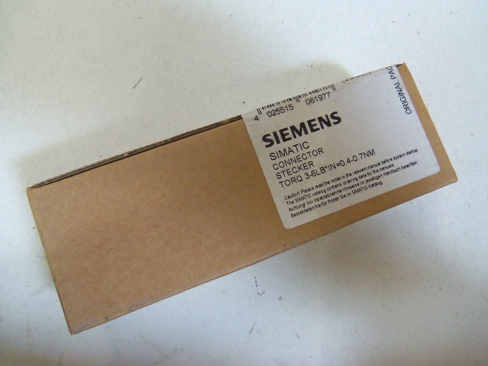 SIEMENS SIMATIC CONNECTOR STECKER 6ES7 392-1AM00-0AA0 *SEALED*