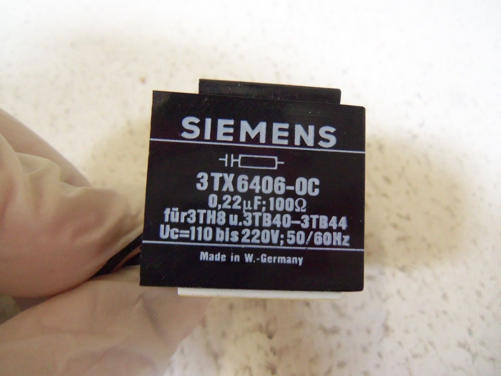 SIEMENS SURGE SUPPRESOR RC ELEMENT 3TX6406-0C UNMP