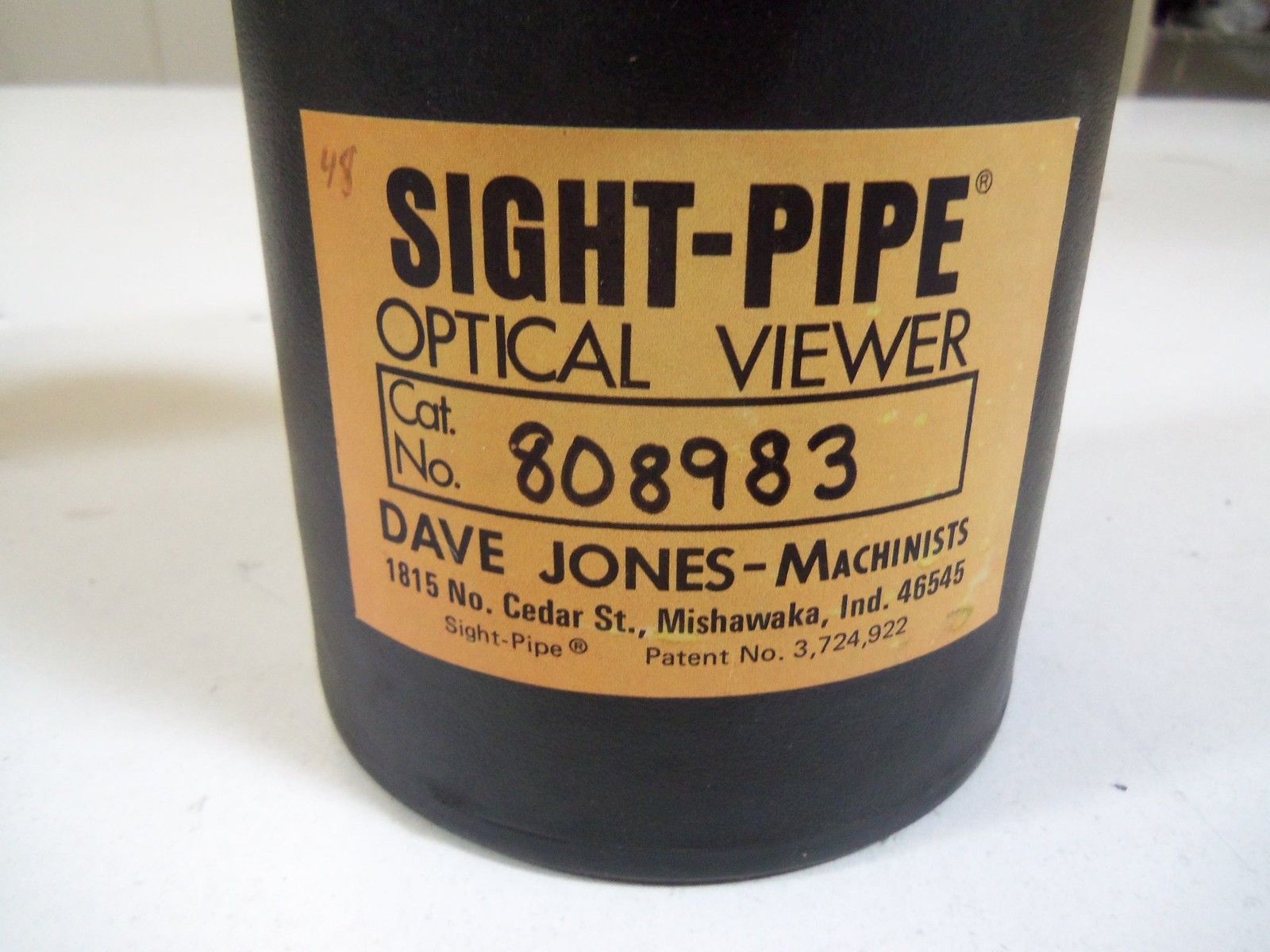 SIGHT-PIPE OPTICAL VIEWER 808983 DAVE JONES-MACHINISTS *NEW IN BOX*