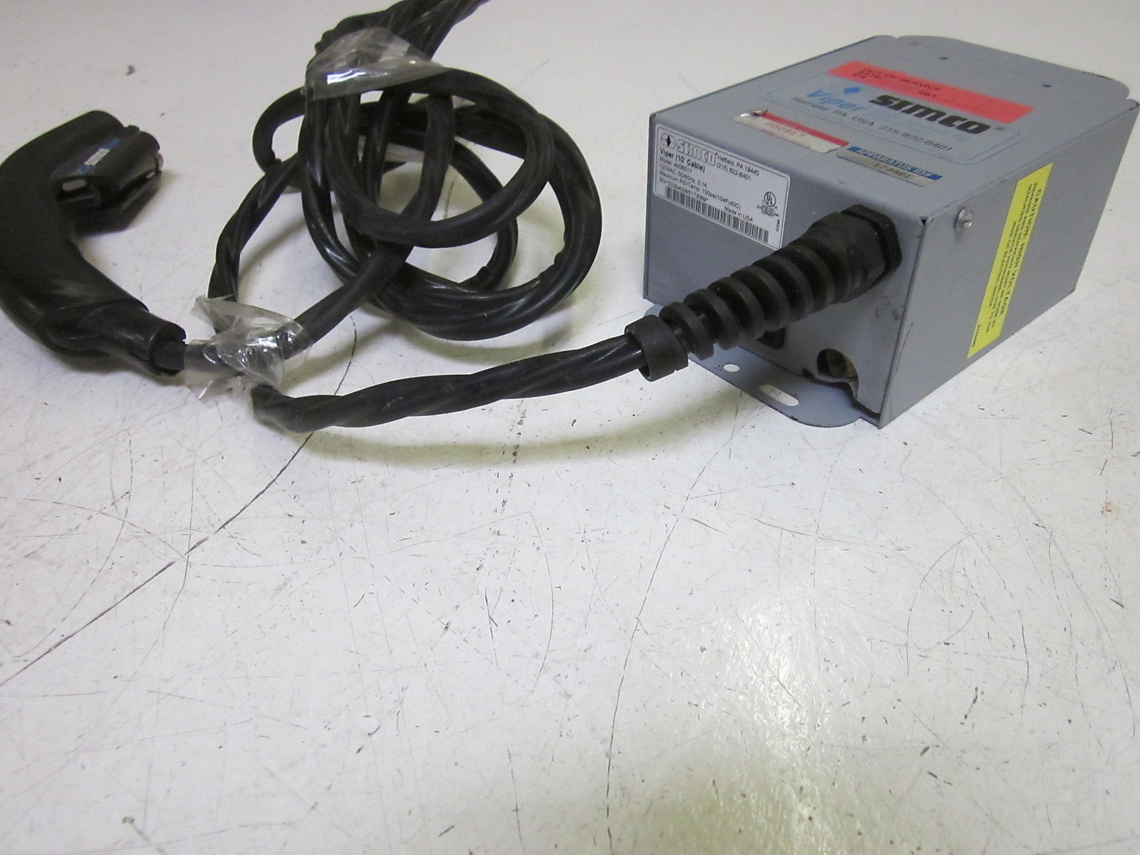 SIMCO VIPER 4006517 NEUTRALIZING BLOW OFF GUN 120VAC (10' CABLE) (AS IS) UNMP