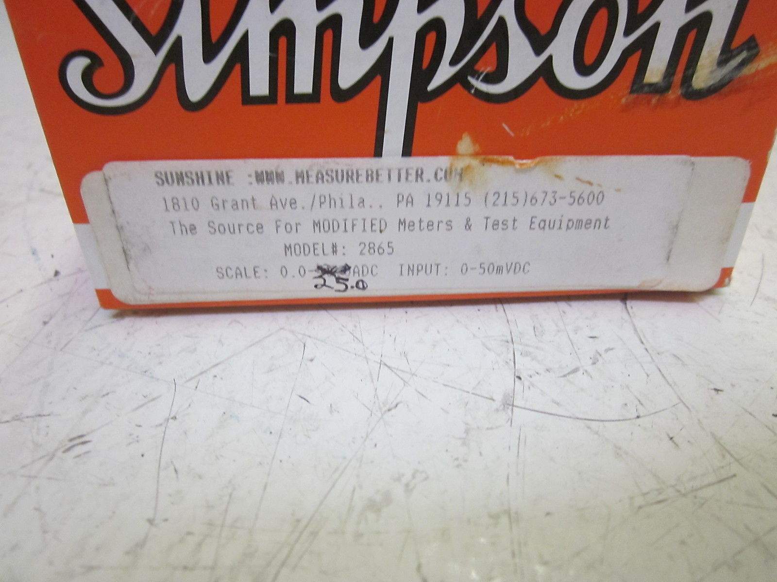 SIMPSON 2865 UNMP