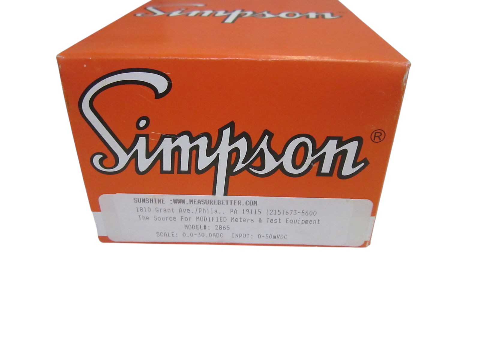 SIMPSON 2865 UNMP