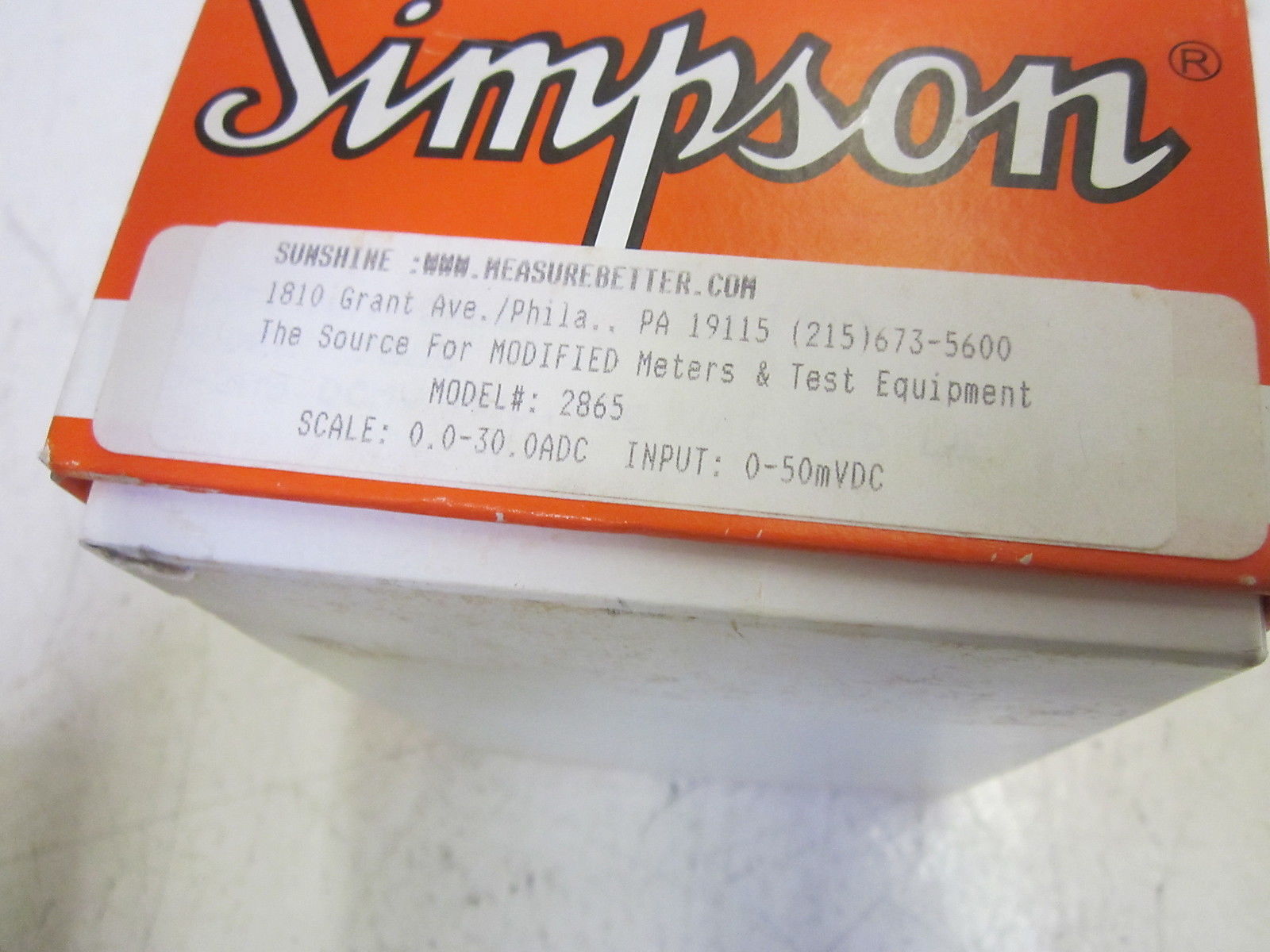 SIMPSON 2865 UNMP