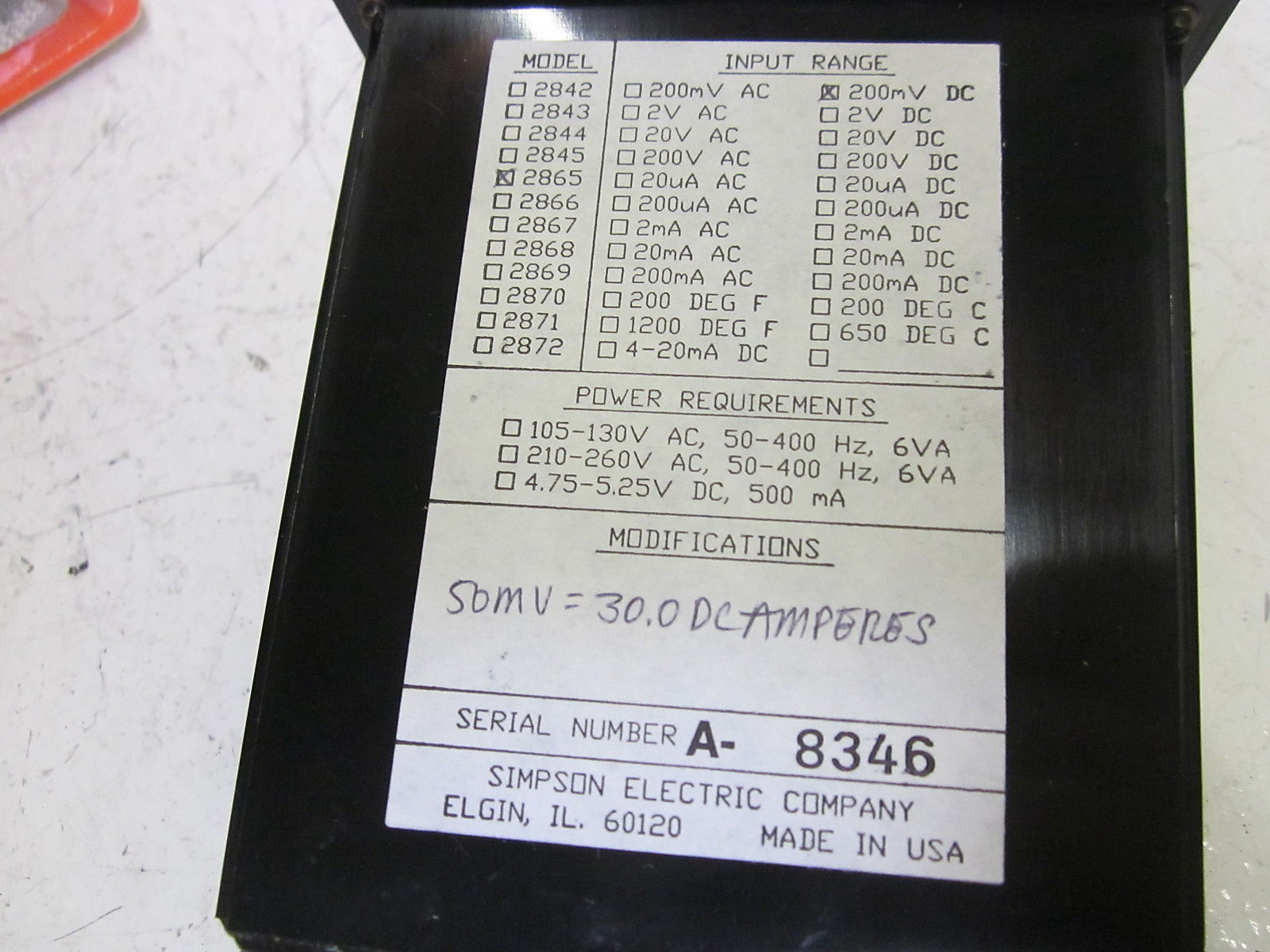 SIMPSON 2865 UNMP