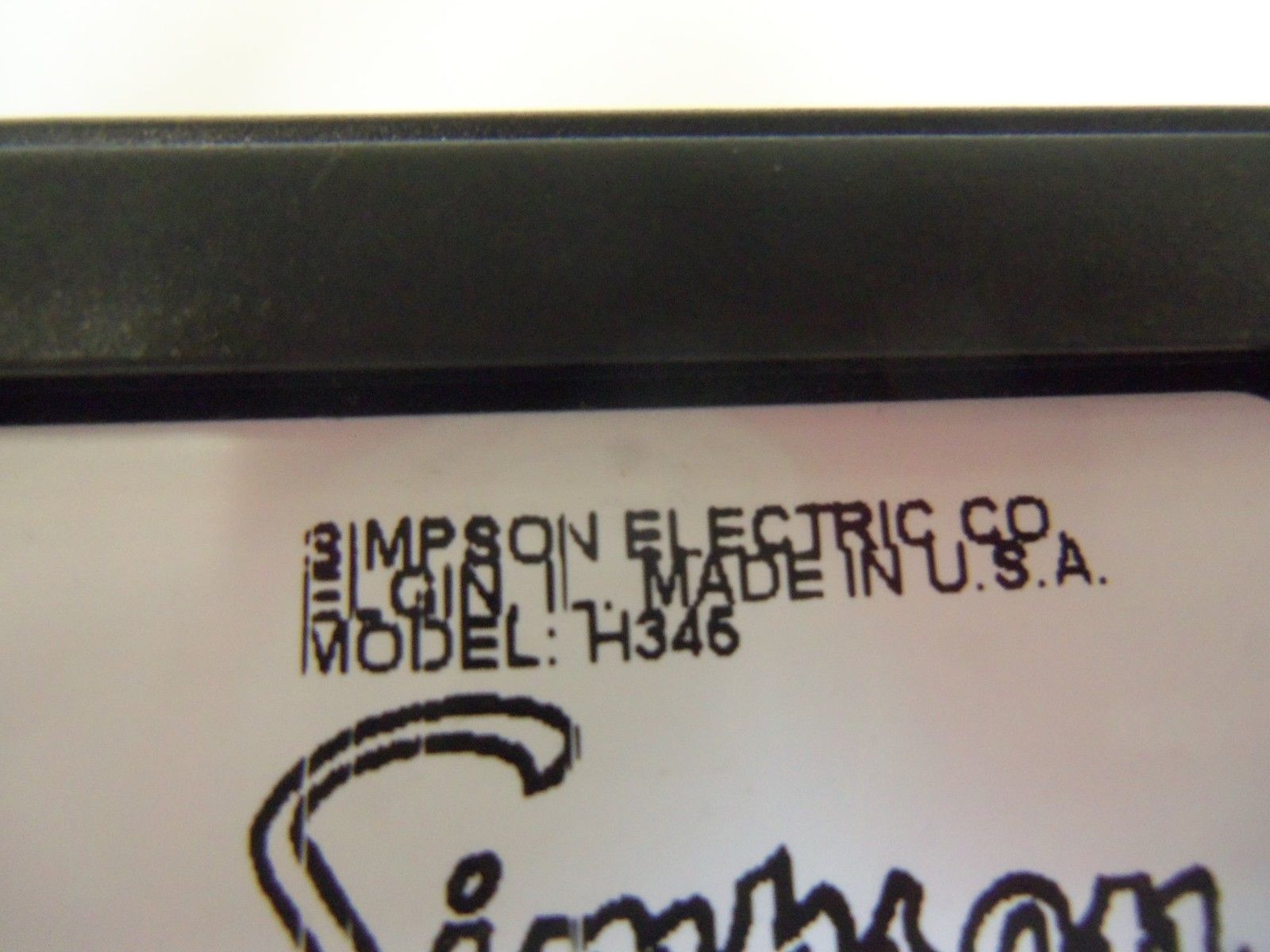 SIMPSON H345 DIGITAL PANEL METER UNMP