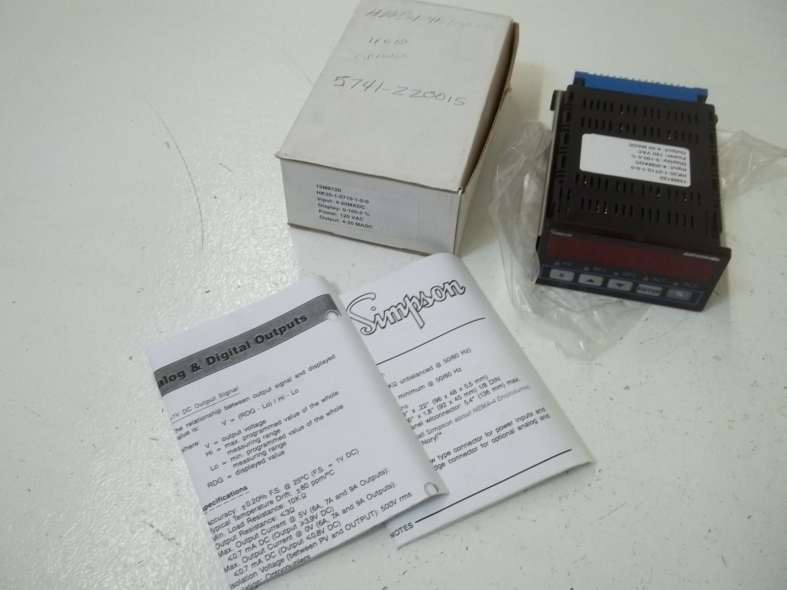 SIMPSON/HAWK HK35-1-0710-1-0-0 TEMPERATURE CONTROLLER NSMP