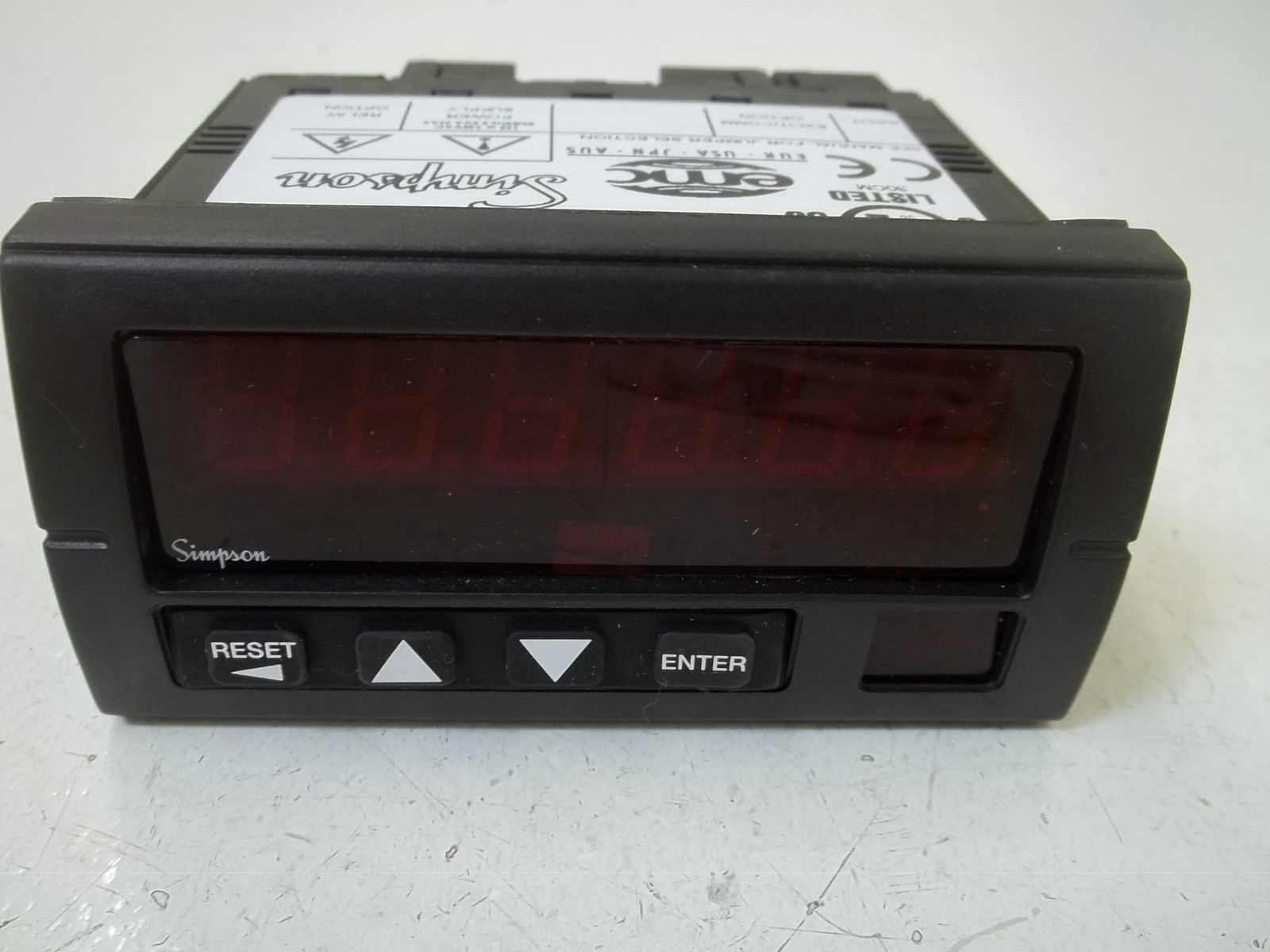 SIMPSON S66111010 PRESET RATE COUNTER  120VAC NSMP