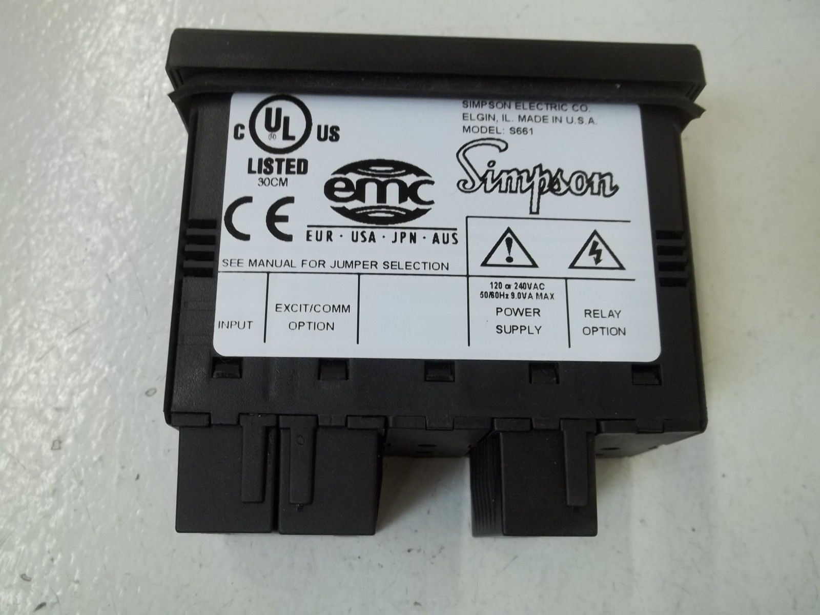 SIMPSON S66111010 PRESET RATE COUNTER  120VAC NSMP