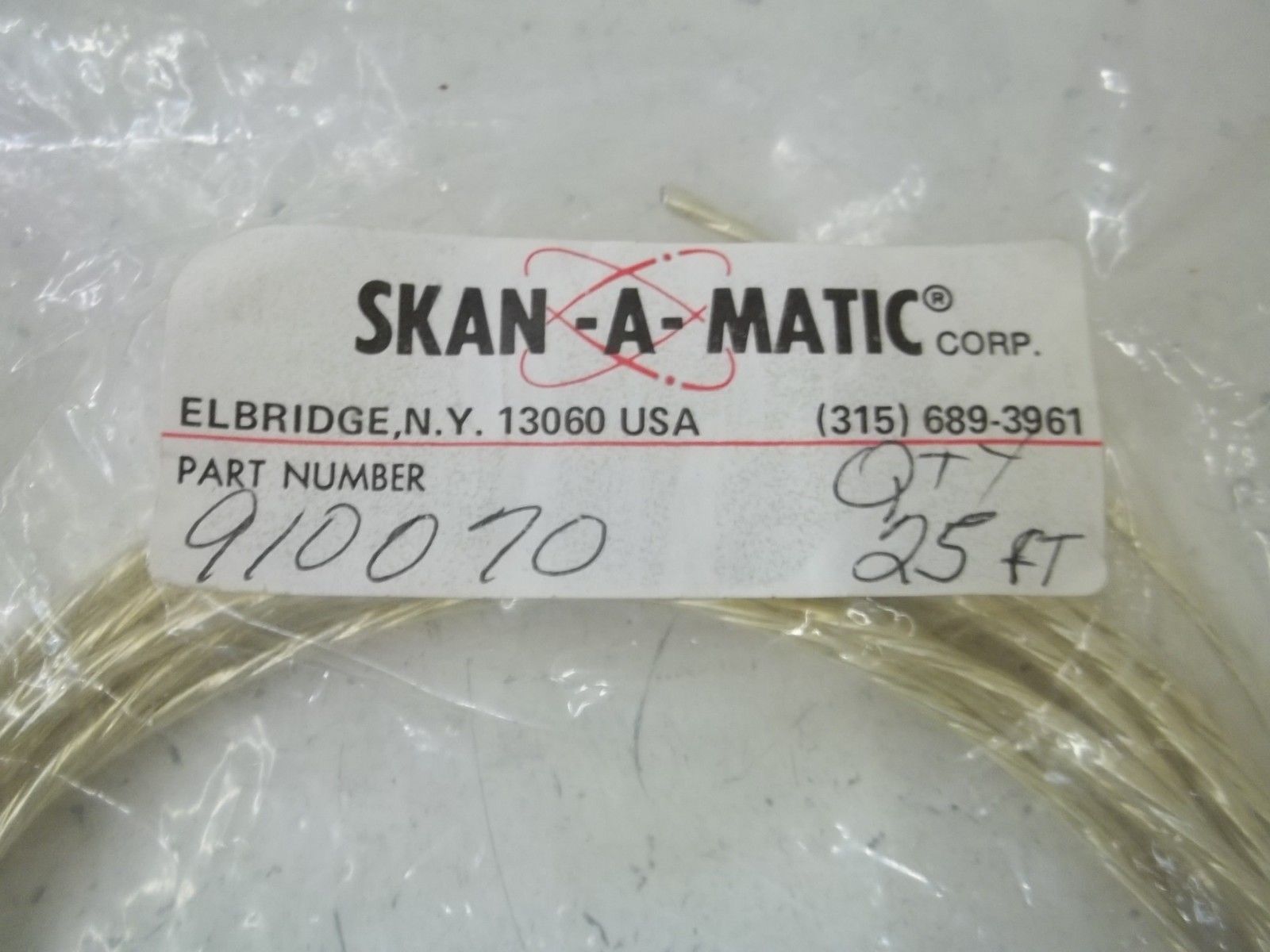 SKAN-A-MATIC 910070 CABLE 25FT. NSMP