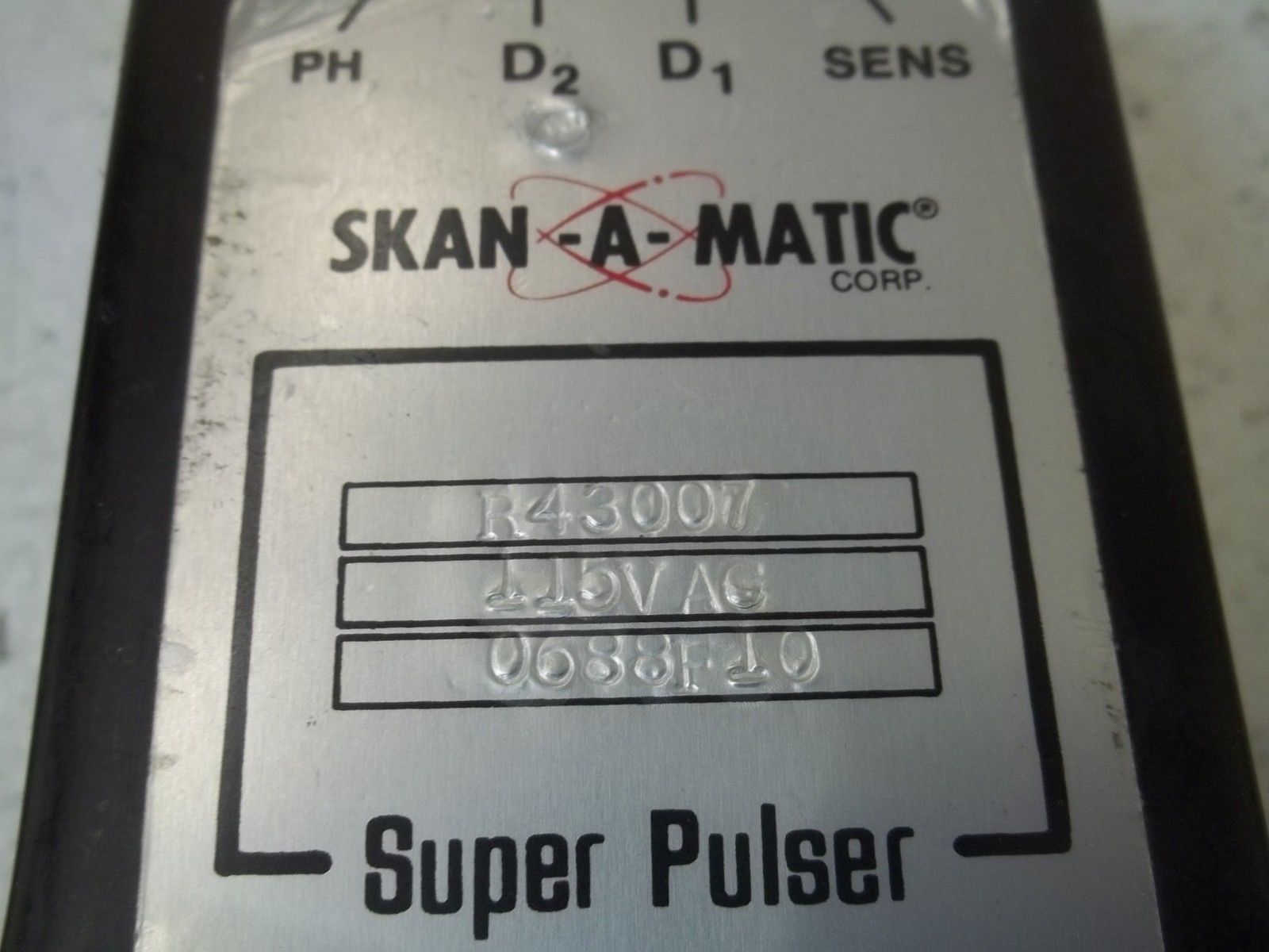 SKAN-A-MATIC R43007 SENSOR RELAY 115VAC UNMP