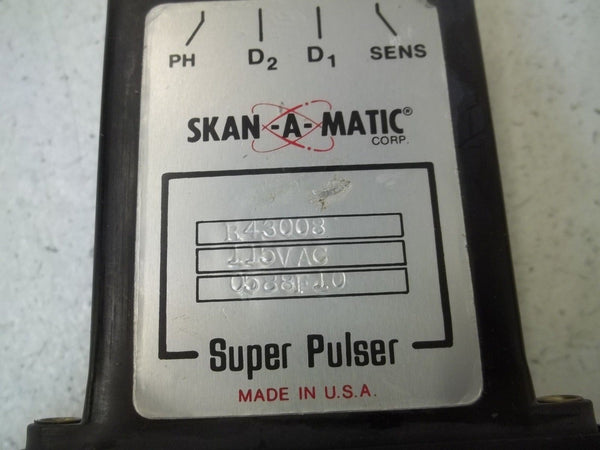 SKAN-A-MATIC R43008 SENSOR  RELAY 115VAC UNMP