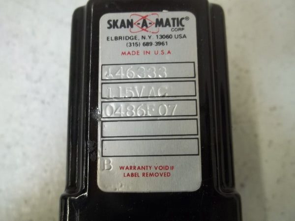 SKAN-A-MATIC T46333 RELAY 115VAC UNMP