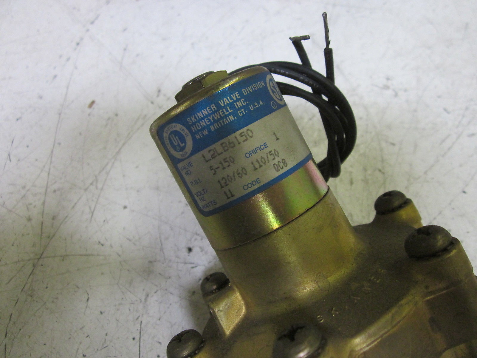 SKINNER L2LB6150 SOLENOID VALVE 110-120V NSMP