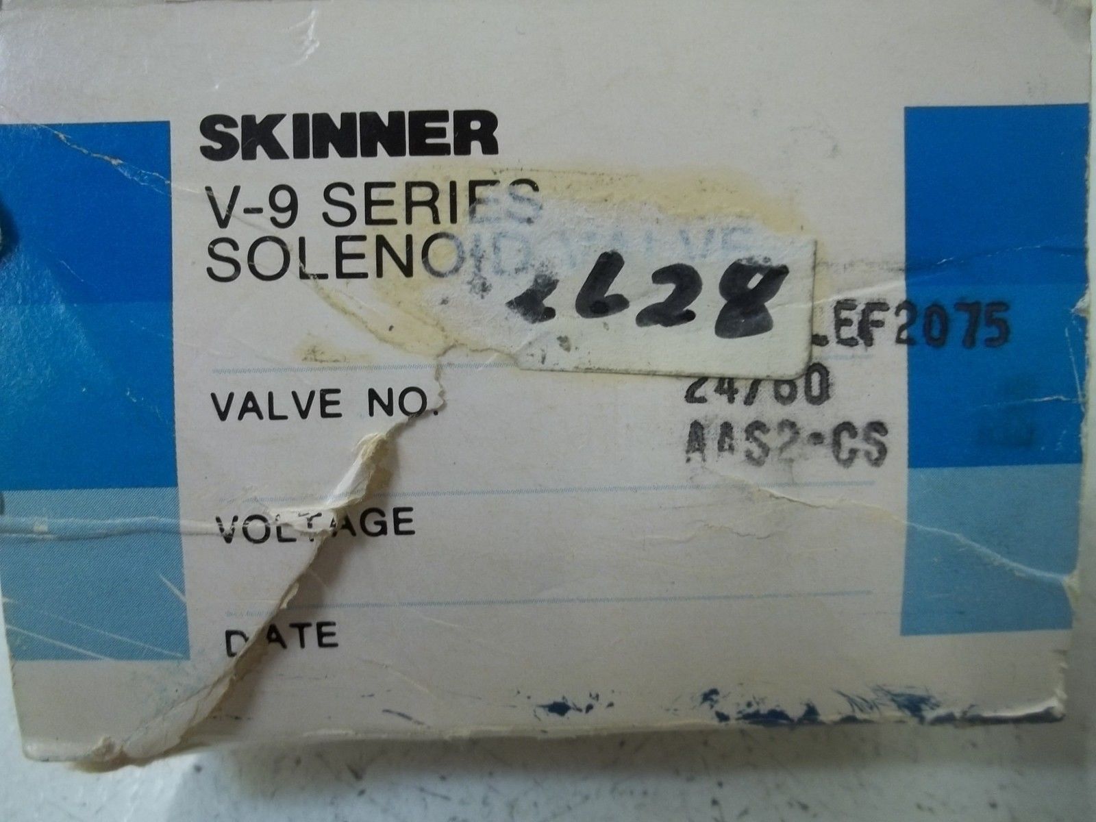SKINNER VALVE V935LEF2075 SOLENOID VALVE 24V NSMP