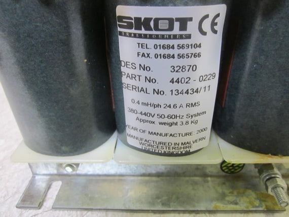 SKOT TRANSFORMERS 4402-0229 TRANSFORMER 380-440V *USED*