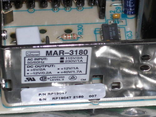 SKYNET ELECTRONICS MAR-3180 POWER SUPPLY BOARD UNMP