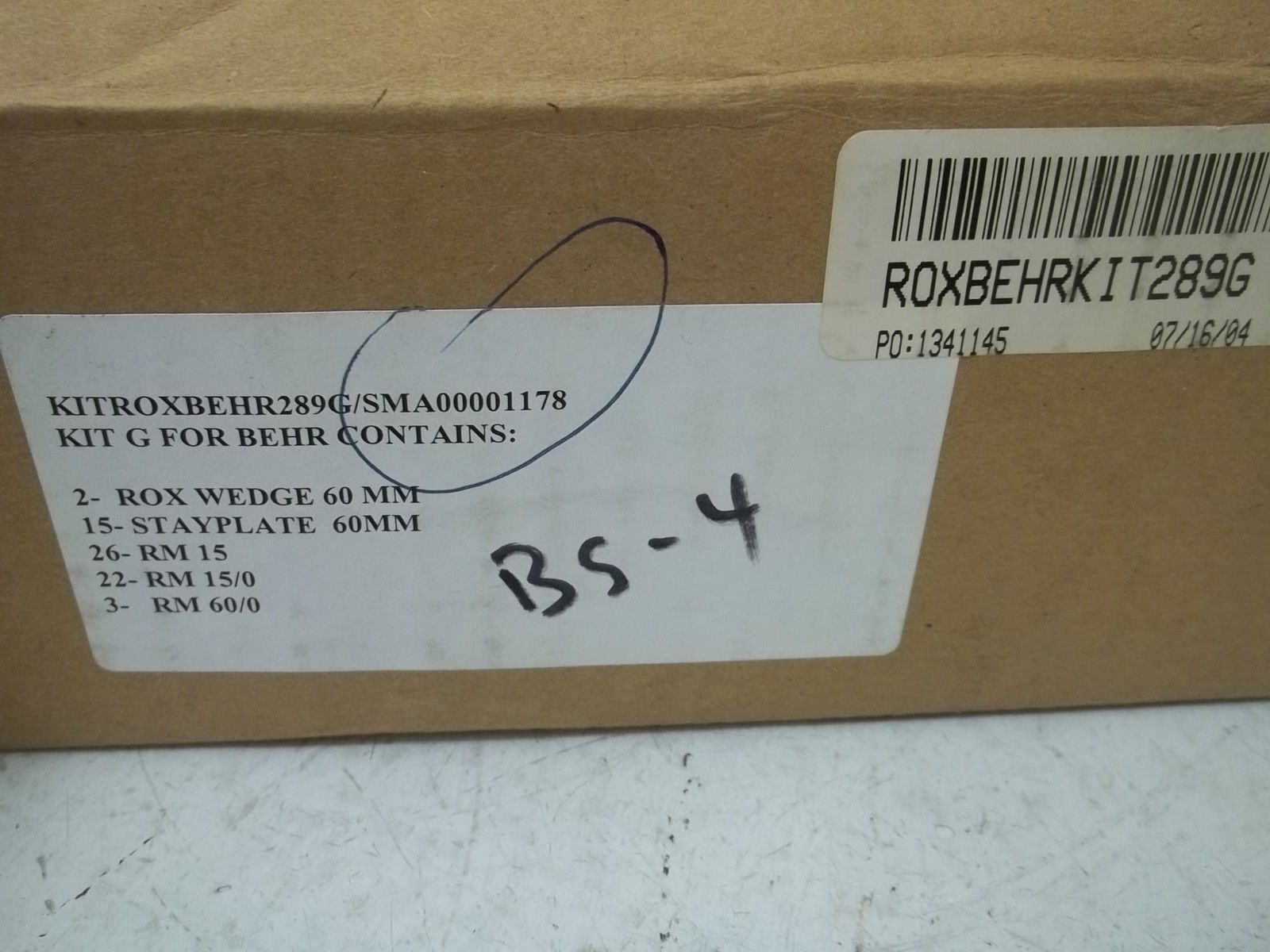 SMA00001178 KIT G FOR BEHR NSMP