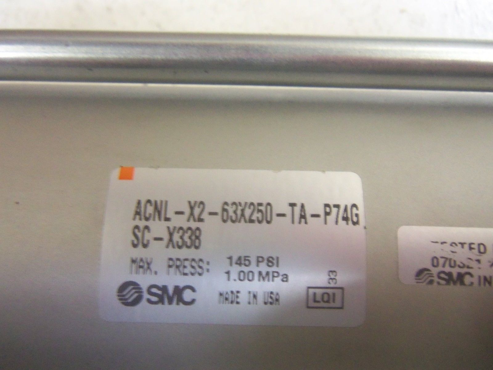 SMC ACNL-X2-63X250-TA-P746SC-X338 CYLINDER UNMP