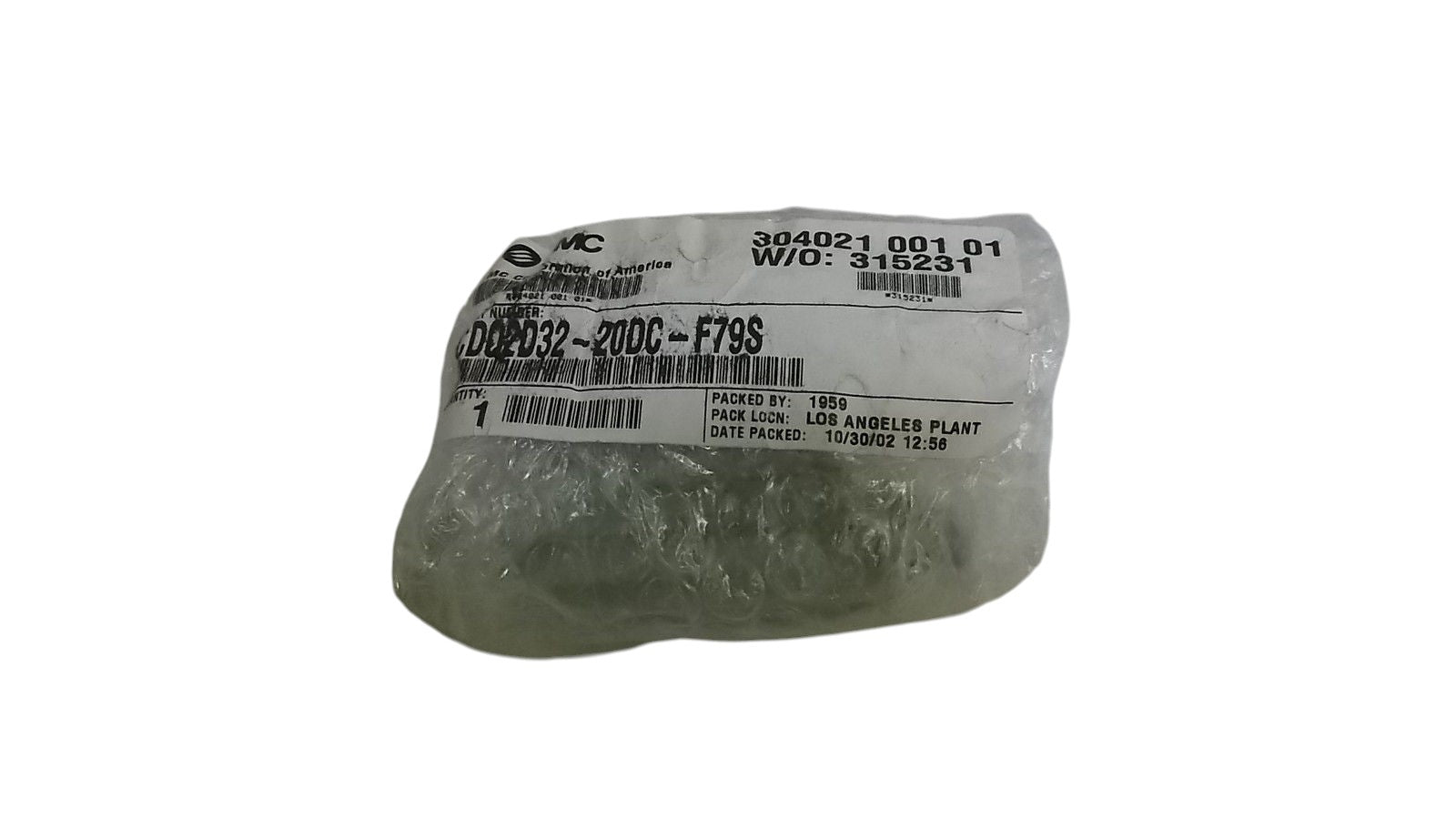 SMC CDQ2D32-20DC-F79S CYLINDER NSMP