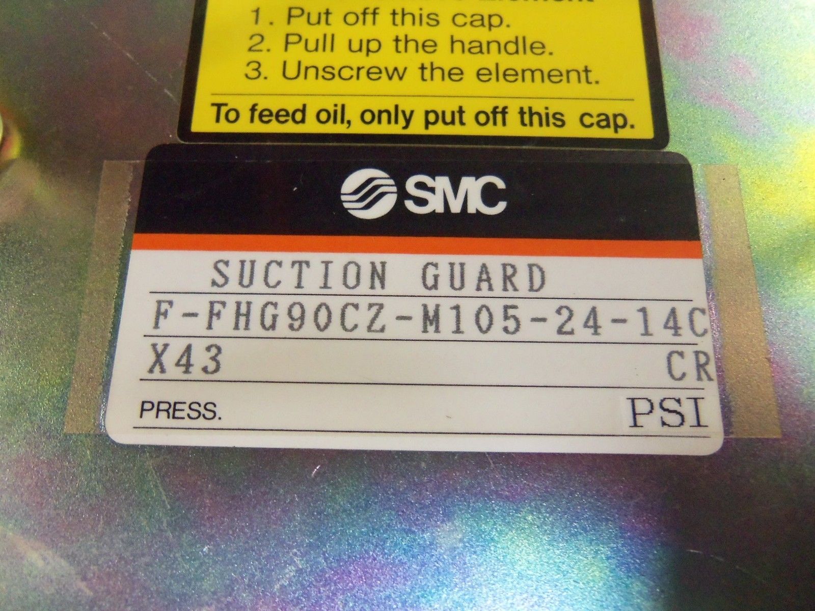 SMC F-FHG90CZ-M105-24-14C-X43 HYDRAULIC FILTER UNMP