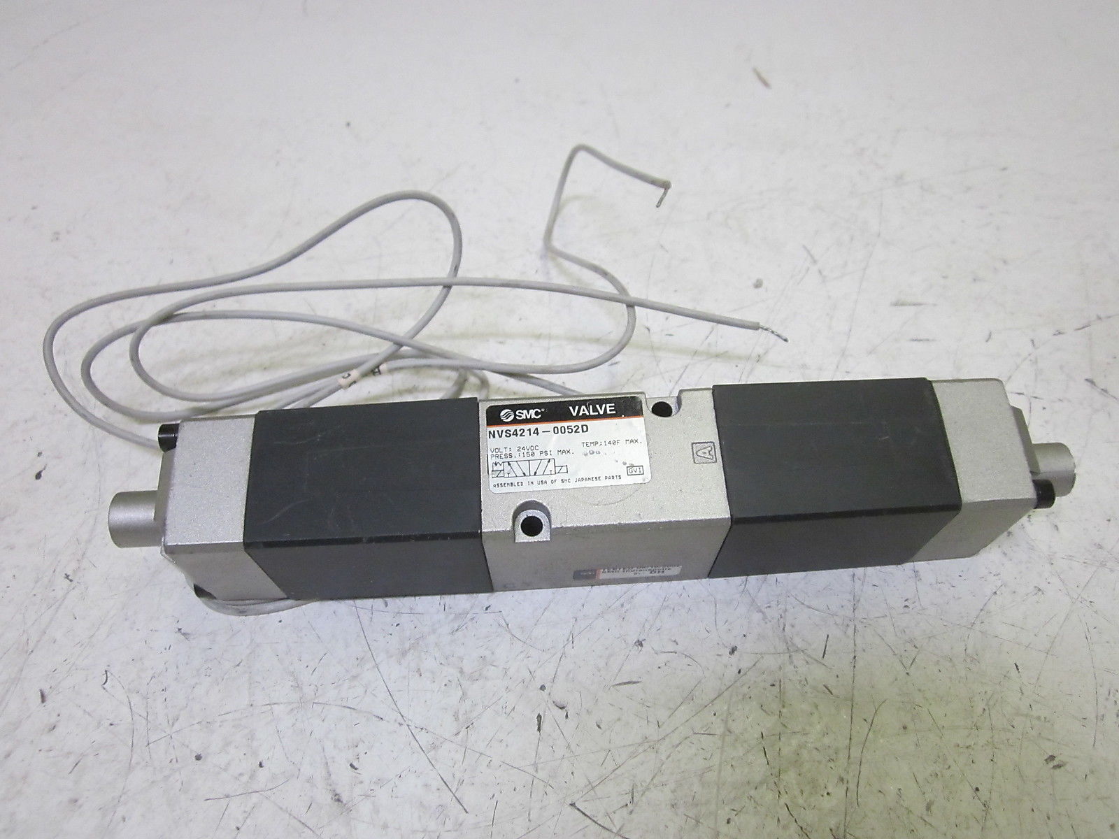 SMC NVS4214-0052D VALVE 24VDC 150PSI *USED*