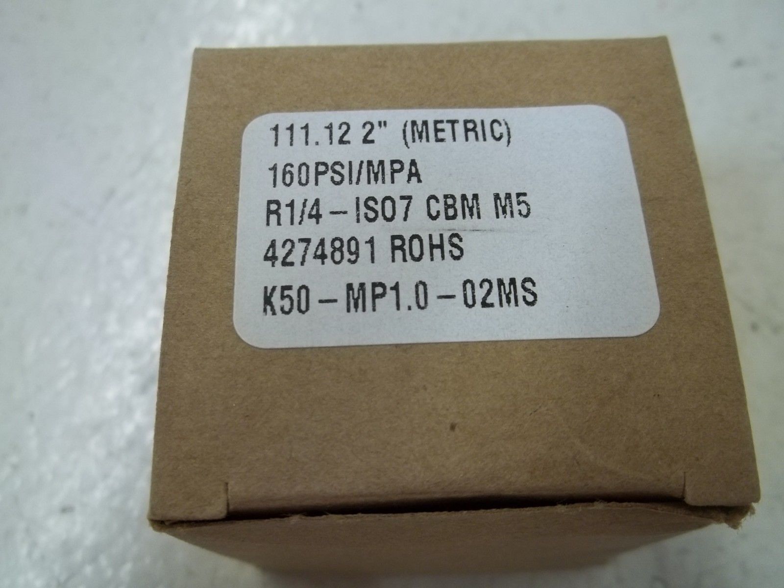 SMC R1/4-IS07CBMM5 GAUGE 0-160 NSMP