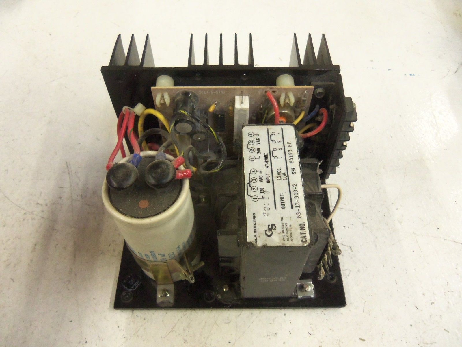 SOLA ELECTRIC 83-12-310-2 120/240VAC 10A UNMP