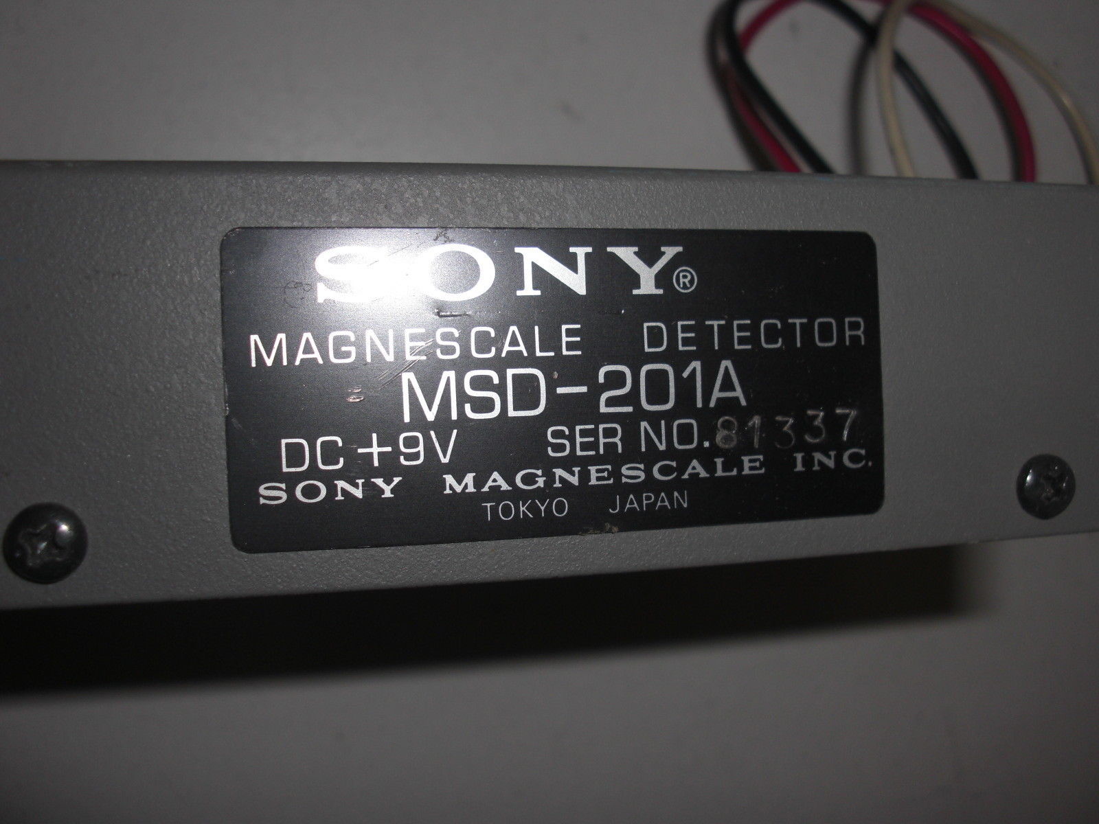 SONY MSD-201A MAGNESCALE DETECTOR UNMP
