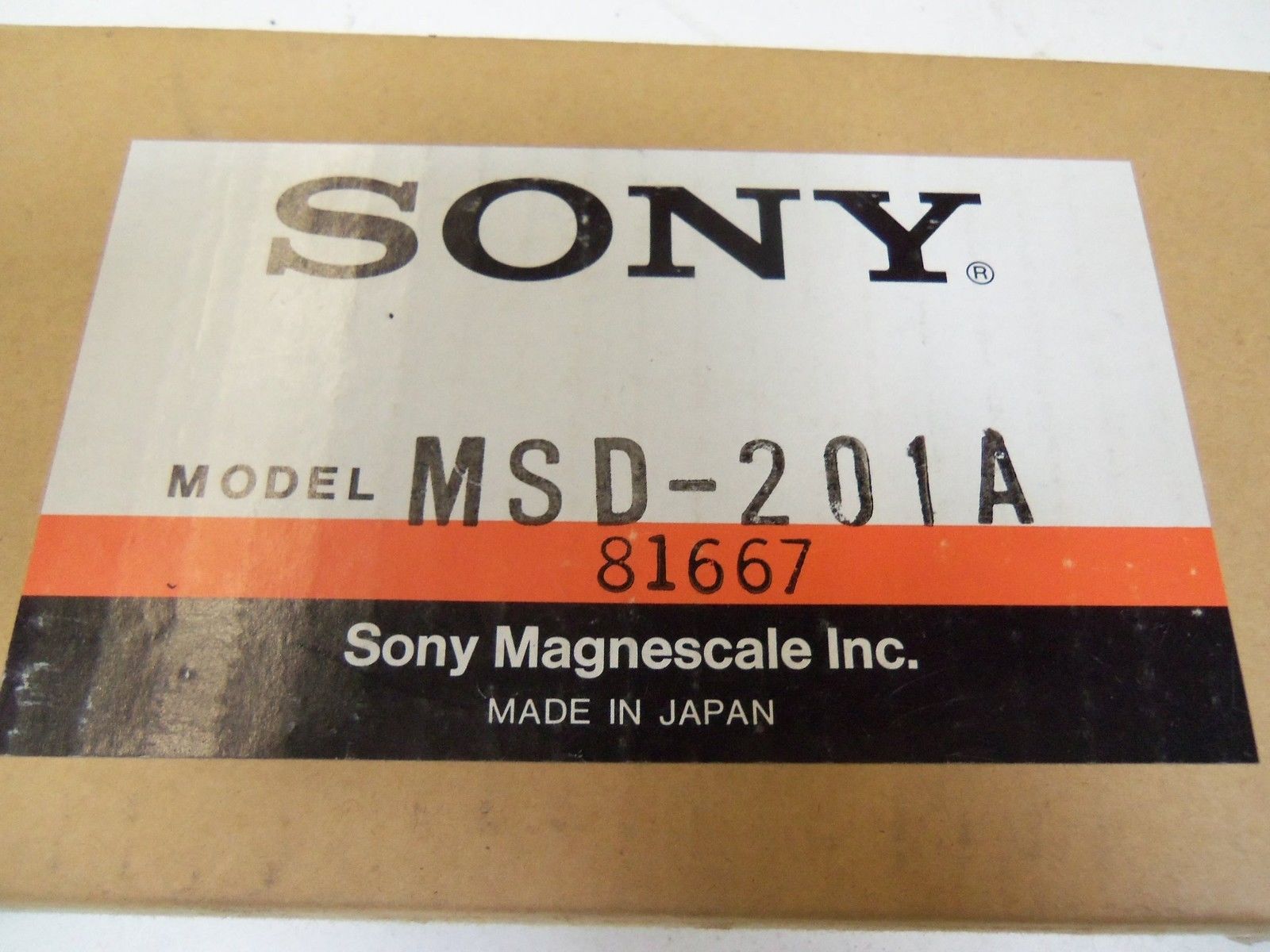 SONY MSD-201A MAGNESCALE DETECTOR NSMP